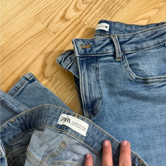 2 pairs Zara stretchy jeans size 6 bundle - Picture 3 of 3